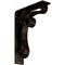 Ekena Millwork Orleans Wrought Iron Bracket, (Triple center brace), Antiqued Brass 2"W x 7 1/2"D x 10"H BKTM02X07X10TOLABS - alternate 1